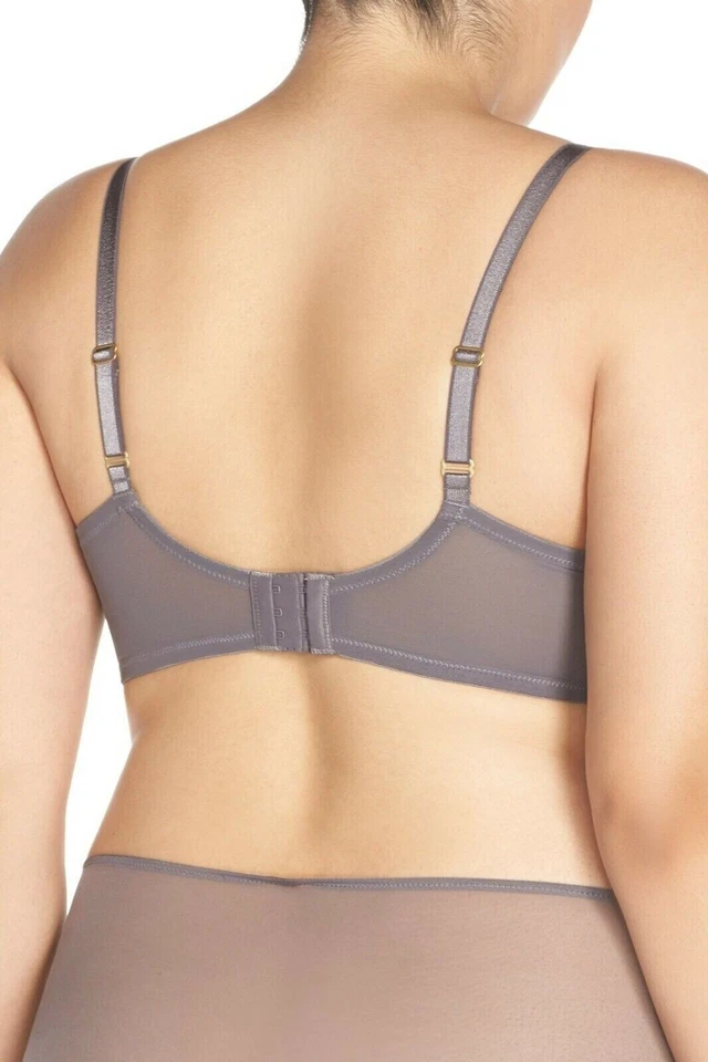 NUEVO Sujetador con aros Natori 736116 corte y costura de seducción 32H Gunmetal $72 Foto 2 de 2