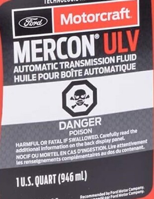 Motorcraft XT12QULV Automatic Transmission Fluid MERCON ULV ATF 1