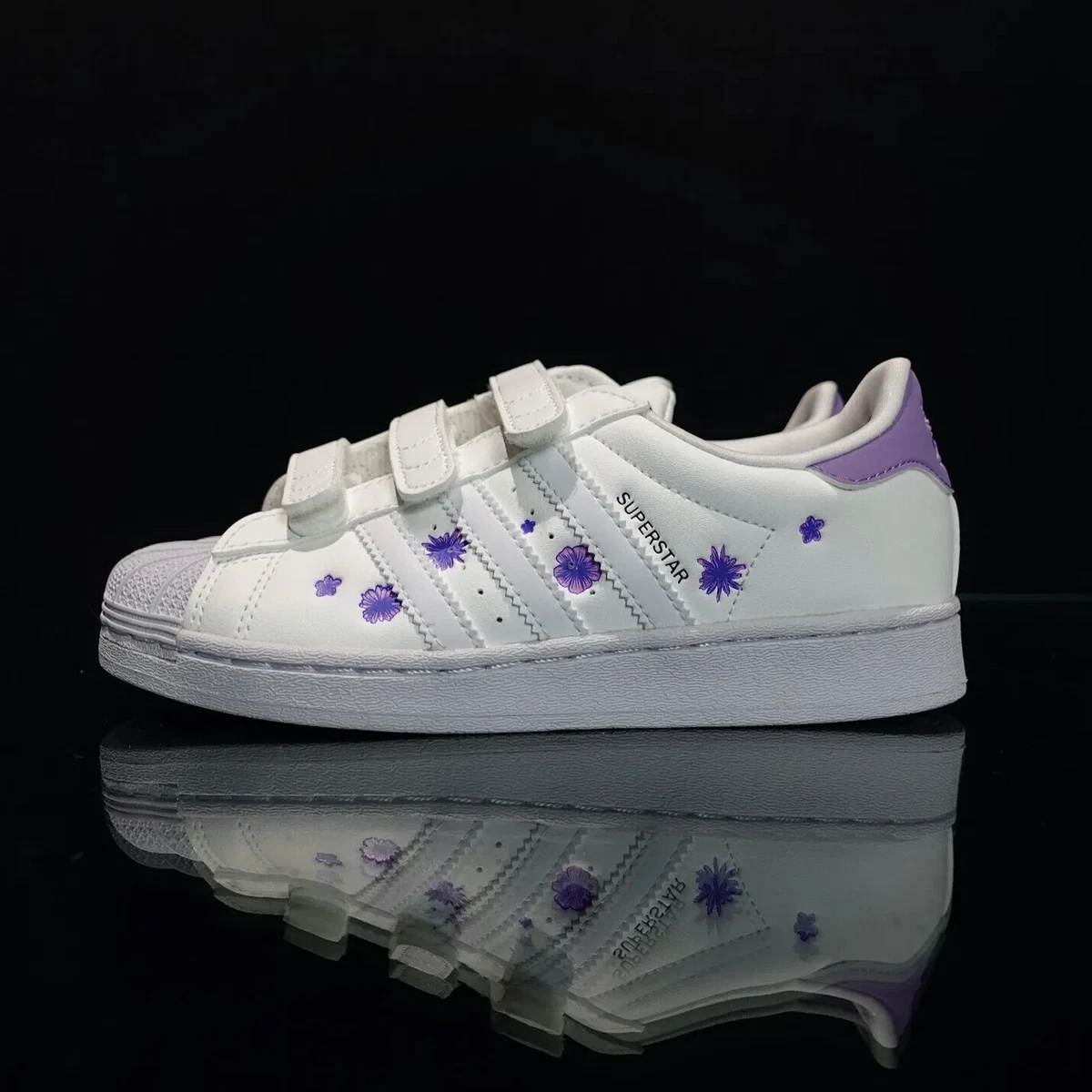 Adidas Superstar CF C Junior Kids Athletic Sneaker White School Shoe 290