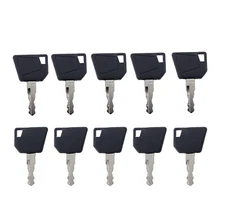 (10) 14607 Keys Fit for Backhoe Bomag Rollers Wacker Neuson Hamm Rollers #A6-