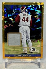 2024 Donruss Adam Dunn #30 Retro 1984 Materials Orange Ice Cincinnati Reds