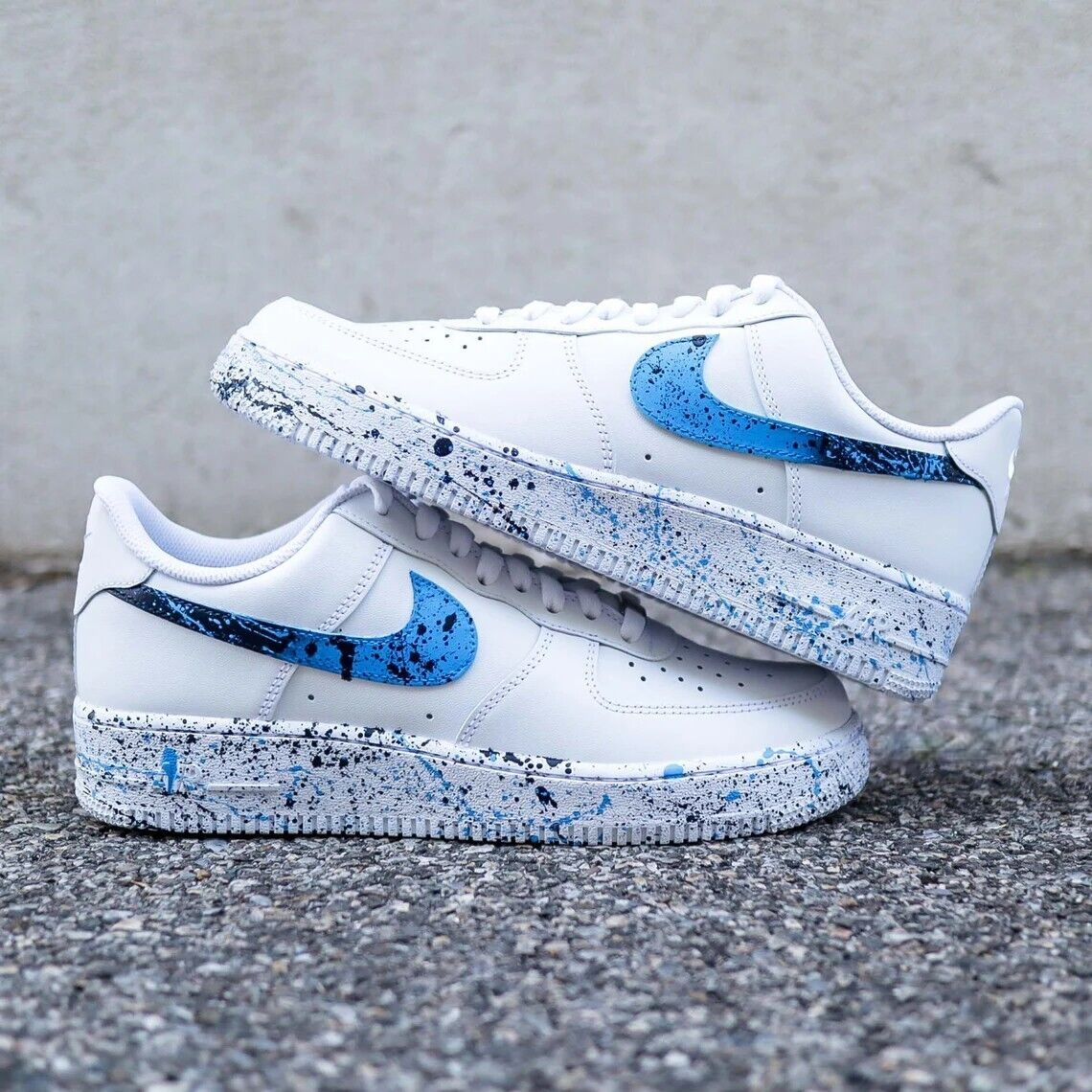 Nike Air Force 1 '07 LV8 'Reflective Swoosh - White Dark Marina Blue' | Men's Size 11.5