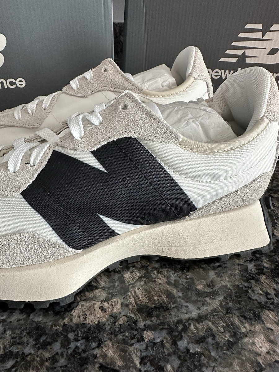 New Balance 327 White Black Sea Salt Grey Sneakers Men's 7