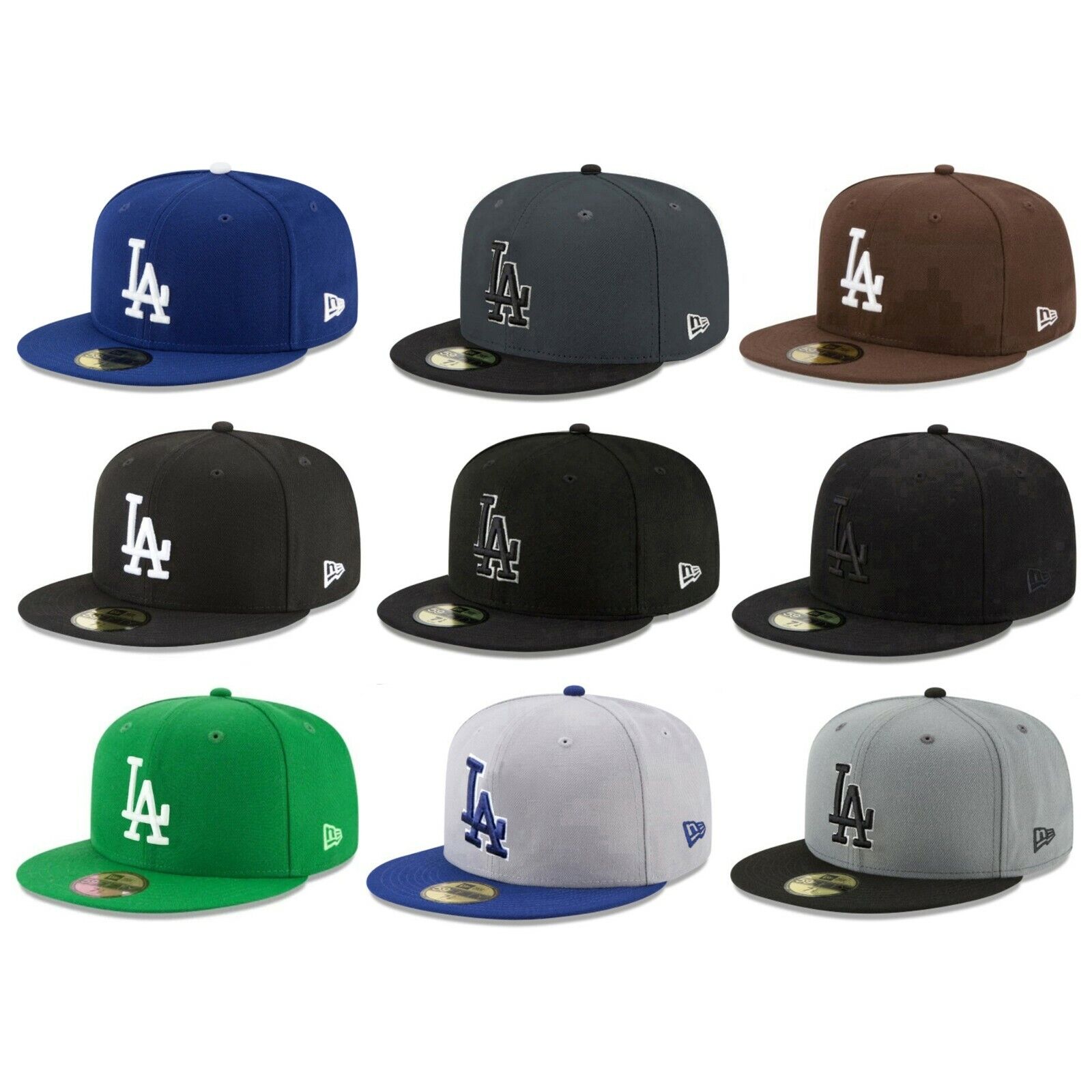 Desde Transición Calendario Los Angeles Dodgers LAD MLB Authentic New Era 59FIFTY Fitted Cap - 5950 Hat  | eBay