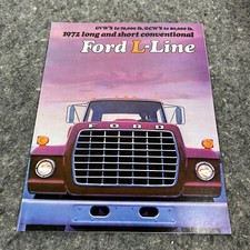 Original 1972 Ford L-Line Long & Short Conventional Truck Sales Brochure 72