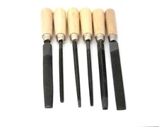 Premium Jewelers/Crafters 6 Piece File Set Wood Handles