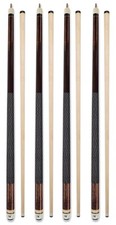 Set of 4 Pool Cues New 58" Billiard House Bar Pool Cue Sticks ZJ-001C 4pcs 