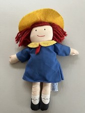 Vintage 1994 Eden Madeline Girl Doll 11  Felt Cloth Yarn Stuffed Plush Toy