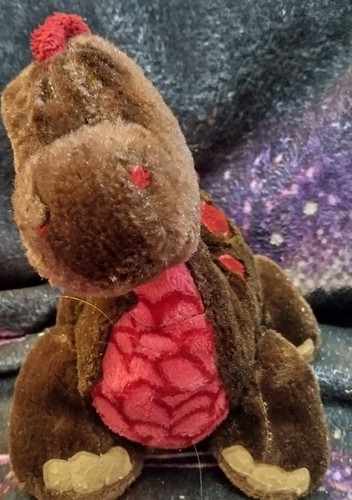 Cocoa Dinosaur Plush Webkinz Ganz Approx 8"discontinued No Code - Picture 3 of 6