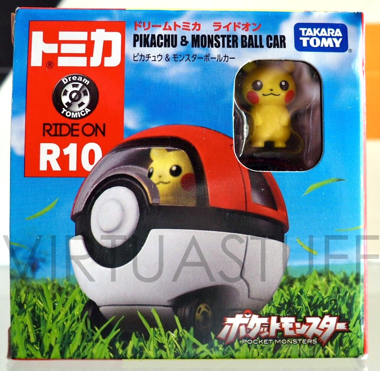Pikachu Tomica Ride-On R10 - Giocattolo Pokémon in Metallo Sicuro