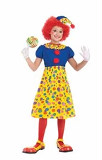 Forum Novelties Circus Clown Girl Costume, Child Small (4-6) Multicolor