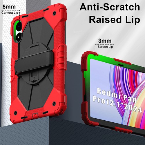 Kompatible Xiaomi Redmi Pad Pro 12,1" Hülle, Stoßfeste Schutzhülle mit Ständer - Bild 24 von 37