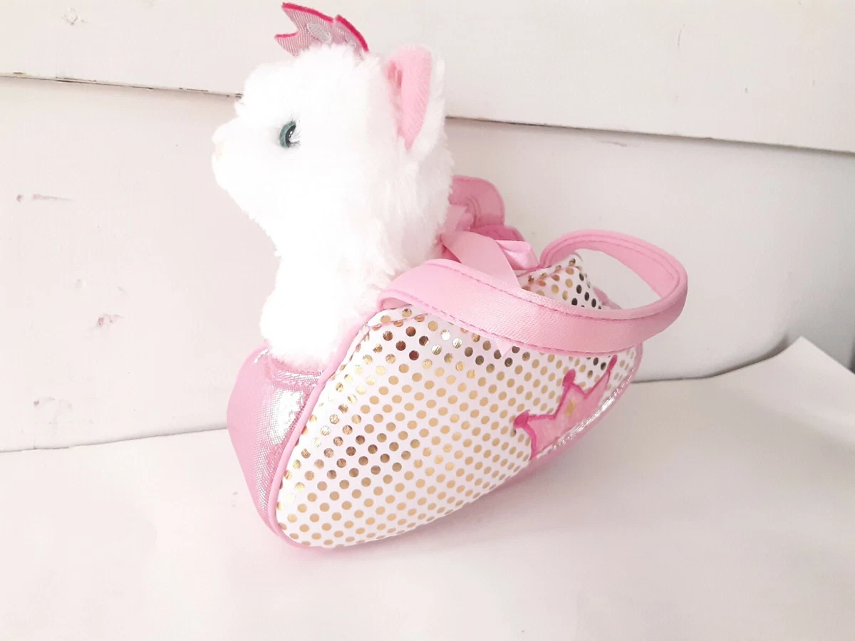 Aurora world fancy pals plush sale princess kitten purse pet carrier