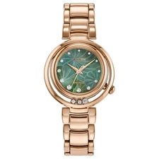 Citizen Womens Classic Eco-Drive Rose Gold Stainless Steel Watch 30MM EM1113-58Y
