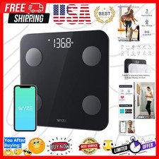Wyze Scale S - Smart Body Composition Analyzer with App, 400 lb Capacity, Black
