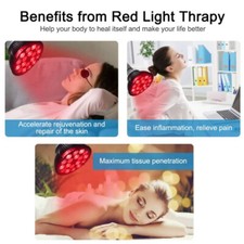 18 LEDs Red Light Therapy Bulb, 660nm Red  850nm Near-Infrared Therapy Lamp