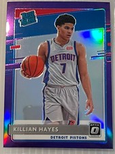 2020-21 Panini Donruss Optic Rated Purple Prizm Killian Hayes #157 Rookie RC