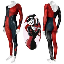 Batman and Harley Quinn Costume Cosplay Bodysuit