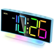 Loud Alarm Clock for Heavy Sleepers AdultsKidsTeensDigital Desk Clock with US...