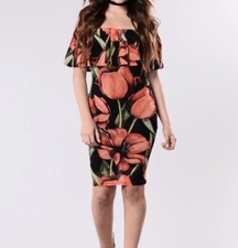 Fashion Nova Off Shoulder Tulip Dress