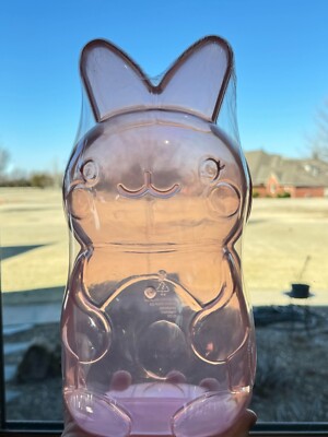 Target Bullseye Playground Easter Bunny Plastic Container Pink Clear 2024 E30