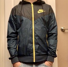 Nike Vintage Rare Windrunner Windbreaker Jacket Green Black Teal Blue