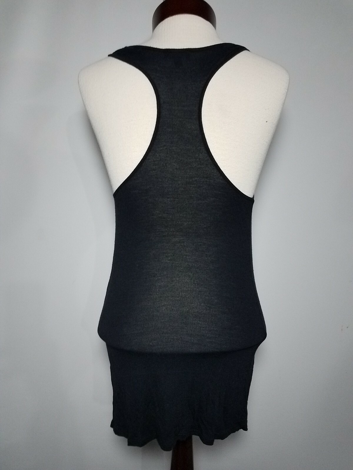 Express XXS Black Women's Rayon Fitted Waist Sleeveless Sparkly Tunic