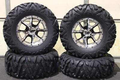 RZR XP1000 29'' QUADKING RADIAL 8 Ply ATV TIRE 14'' COBRA M/B WHEEL KIT POL10K