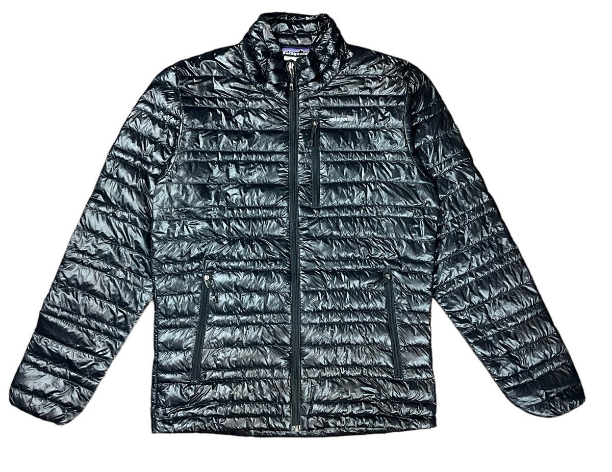 Patagonia Ultralight Goose Down Puffer Jacket Coat Black Men's