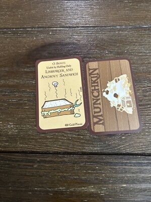 Munchkin Card -Limburger And Anchovy Sandwich