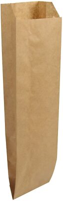 Duro Quart Sized Pinch Bottom Paper Liquor Bag , 4.25'' x 2.5'' x 16'' | 500/Pack