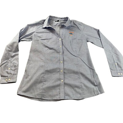 Tennessee Volunteers Women's Large Blue Gingham Port Authority Button-Up Shirt