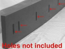 Urethane Snow Plow Bladeedge 1 X 4 X 72 Black Outlast Rubber Surface Saver