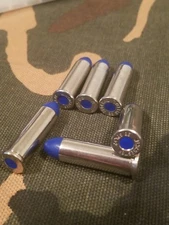 38 SPECIAL SNAP CAPS  SET OF 6, BLUE AND NICKEL, REAL 125gr WEIGHT!!!