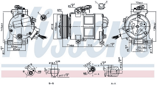 Kompressor Klimaanlage FüR Ford Galaxy III Mondeo V Stufenheck SchräGheck-image