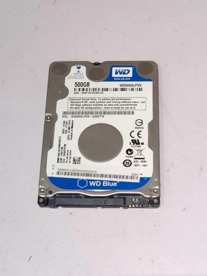 Laptop HDD 500GB 2.5" Slim SATA HDD 5400RPM Tested Wiped - Image 1 of 4