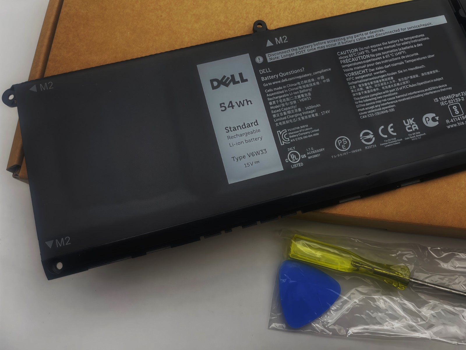 Batteria Compatibile Dell 11.25V 41Wh V6W33 Per Inspiron 5310, 3511, 5510, Vostro 5510 E Latitude Batteria Compatibile Dell 11.25V 41Wh V6W33 Per Inspiron 5310, 3511, 5510, Vostro 5510 E Latitude