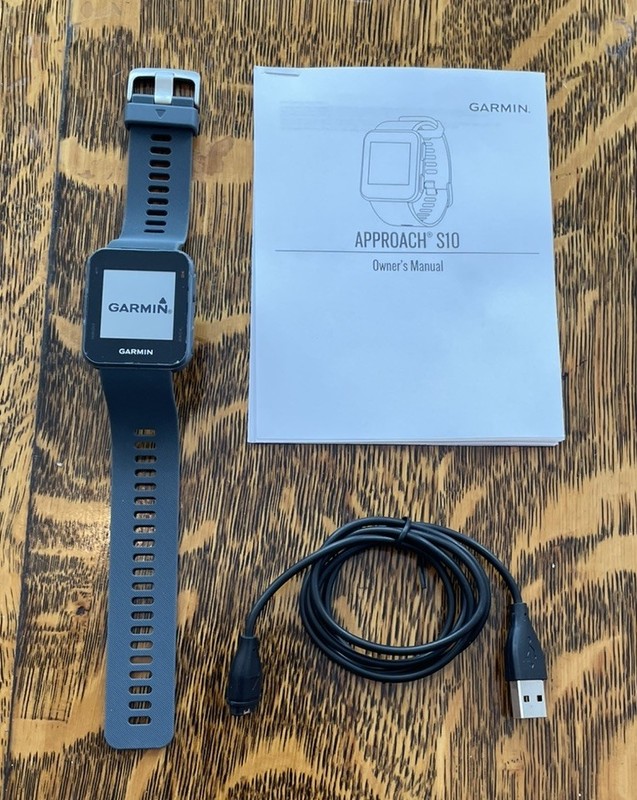 GARMIN Approach S10 GPS Golf Watch With Manual and Charer
