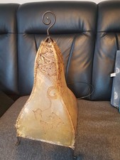 Orientalische Marokkanische Stehlampe Leder Lampe Hennalampe Lederleuchte Melah