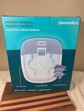 Homedics Bubble Mate Foot Spa, Toe Touch Controlled Foot Bath with Invigorating
