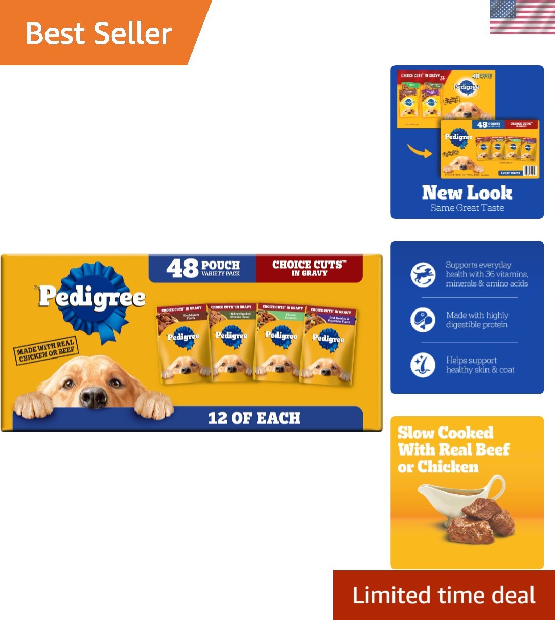 Variety Pack - Beef, Chicken & Filet Mignon In 3.5 Oz Pouche