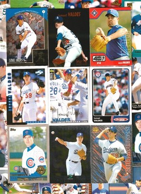 Super ISMAEL VALDES lot 50 diff w/ inserts oddballs+ LOS ANGELES LA DODGERS!