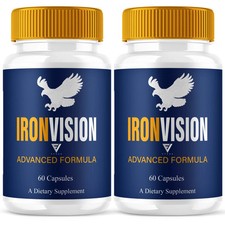  2 Pack Iron Vision Capsules, IronVision Advanced Vision Support 120 Capsules 