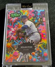 🚨2025 Wild Card Splat NOLAN RYAN Encased 1/1 Multi-Colored Splatter Legend 1/1