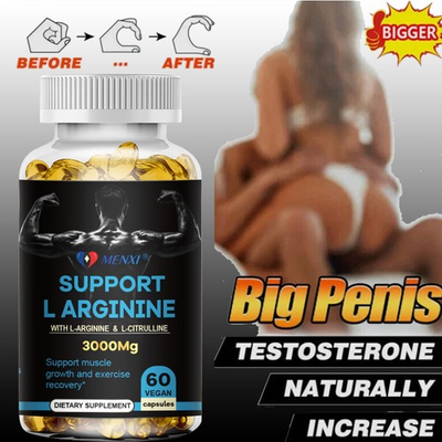 #ad Nitric Oxide Booster Supplement L Arginine 3000mg 60 Capsules ED Support $11.73