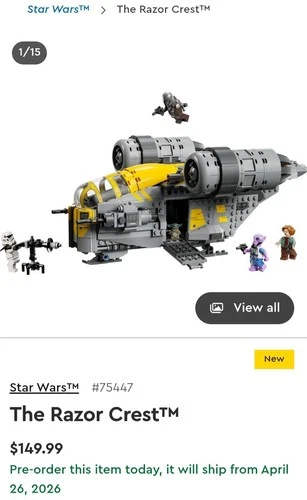 NEW Unreleased Legos Star Wars / Mandalorian Lot of 3 Sets **Early Leak!