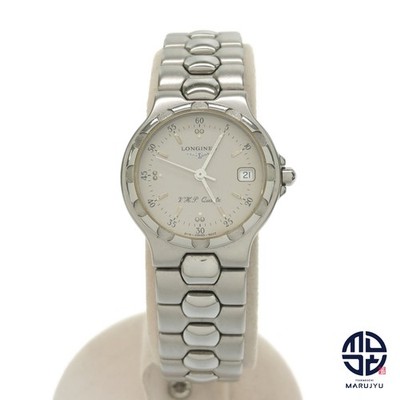 Longines Conquest 4017 Ladies Quartz Watch Silver Stainless Steel