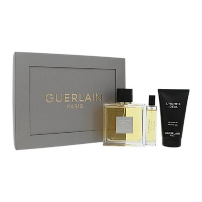 Guerlain L'homme Ideal 3 Piece Set For Men 3 Piece Set by Guerlain Gift Set for