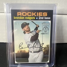 2020 Topps Heritage Brendan Rodgers Transcendent VIP Party #1/1 #44 Rockies
