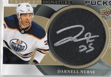 2018-19 Upper Deck Trilogy Darnell Nurse #SP-DN Signature Pucks Edmonton Oilers